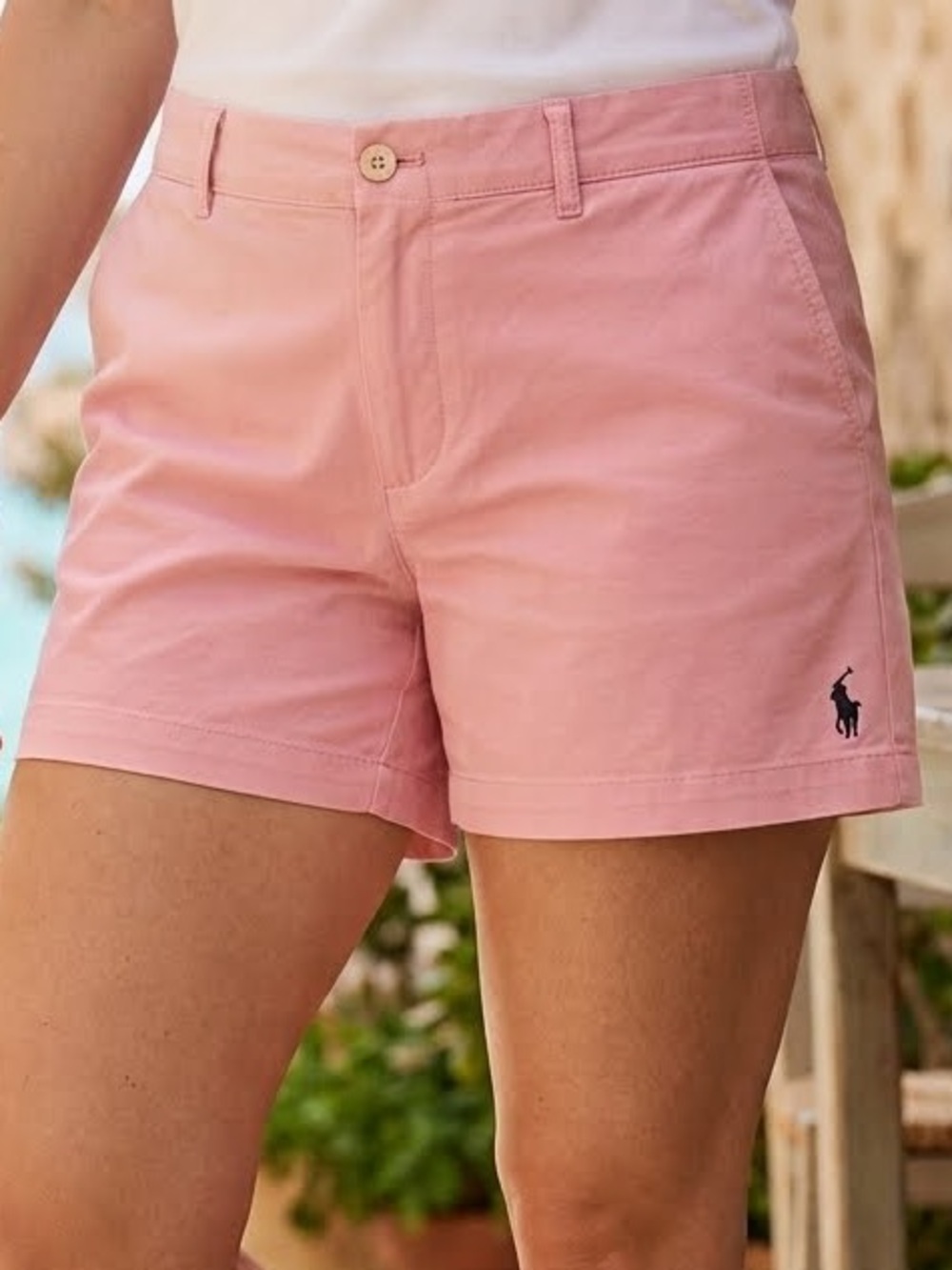Ralph Lauren Sport Light Pink Cotton Chino Shorts pockets 12 NWOT preppy classic